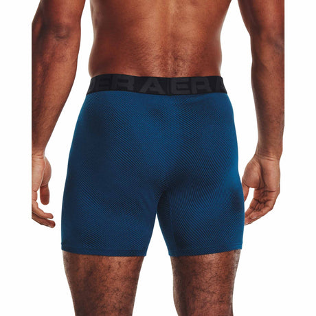 Under Armour Charged Cotton Boxer pour homme - paquet de 3 - Varsity Blue / Mod Grey