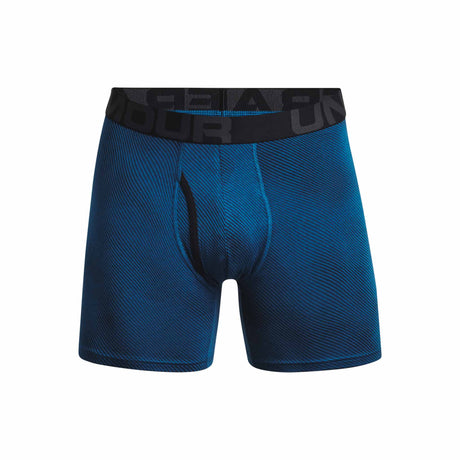 Under Armour Charged Cotton Boxer pour homme - paquet de 3 - Varsity Blue / Mod Grey