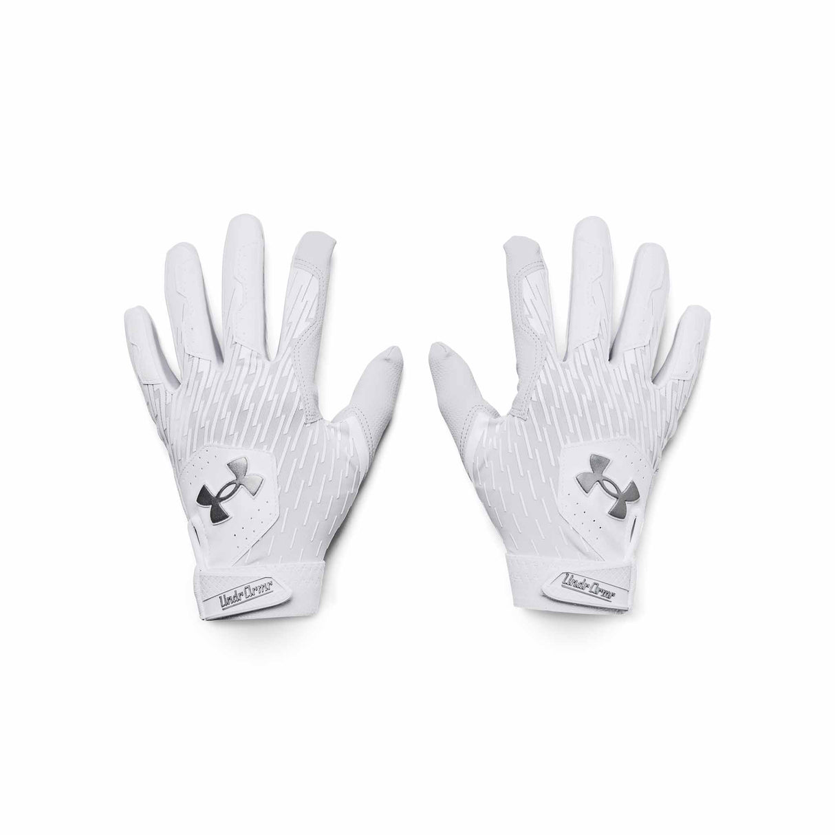 Under Armour Clean Up Batting Gloves gants de baseball - Blanc / Blanc