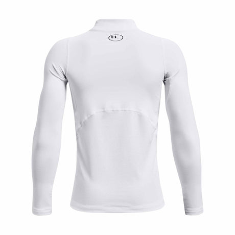 Under Armour ColdGear Armour Mock Chandail de compression à manches longues junior - Blanc