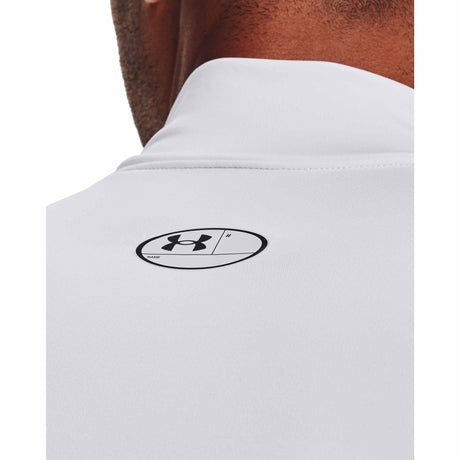 Under Armour ColdGear Compression Mock chandail à manches longues pour hommes - Blanc