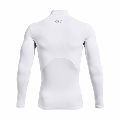 Under Armour ColdGear Compression Mock chandail à manches longues pour hommes - Blanc