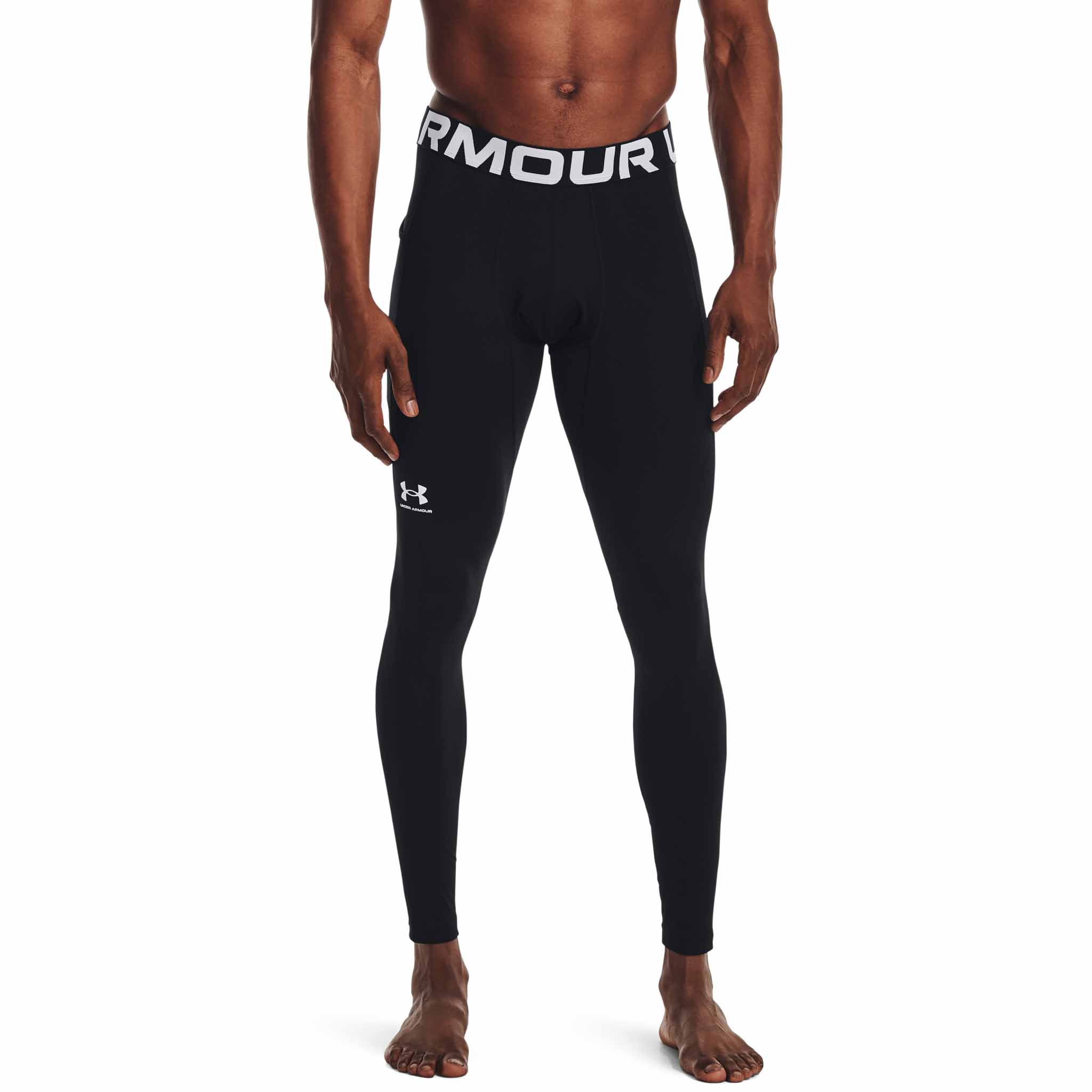  Under Armour Men's ColdGear Armour Compression Leggings , White  (100)/Steel , Small : Clothing, Shoes & Jewelry