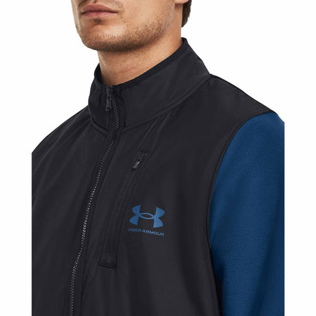 Under Armour ColdGear Infrared Half Zip chandail pour homme - Bleu Varsity / Noir