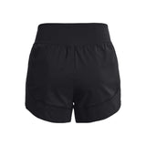 UA Flex short tissé 2-en-1 pour femme dos - noir