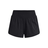 UA Flex short tissé 2-en-1 pour femme face - noir