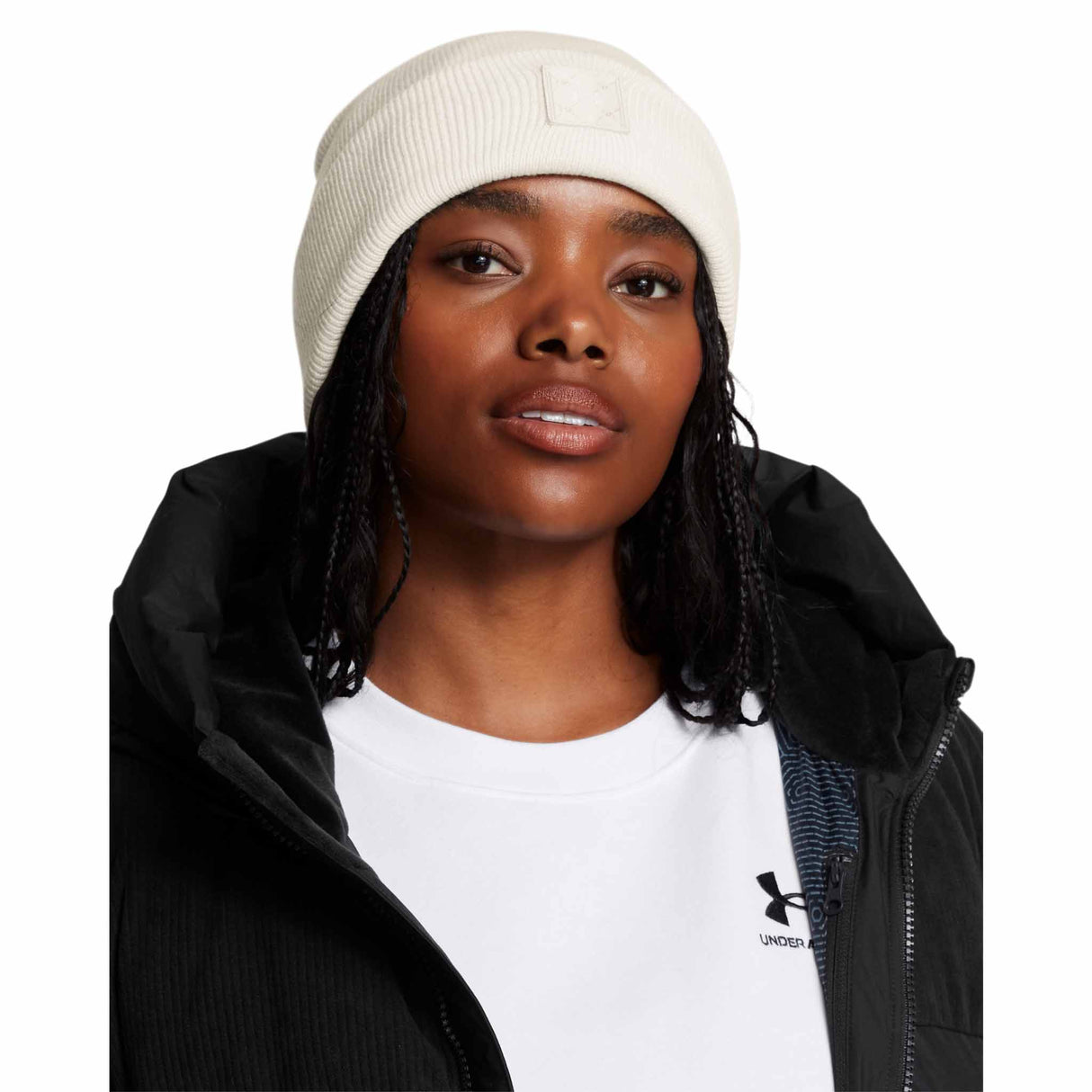 UA Halftime tuque à revers pour femme - Summit White