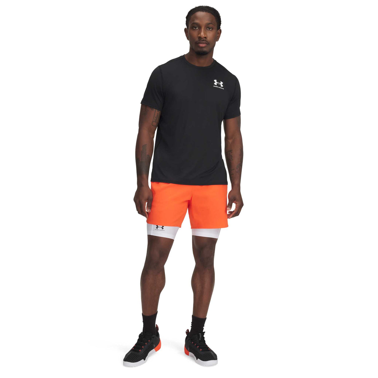 Under Armour HeatGear Fitted T-shirt à manches courtes hommes live - noir