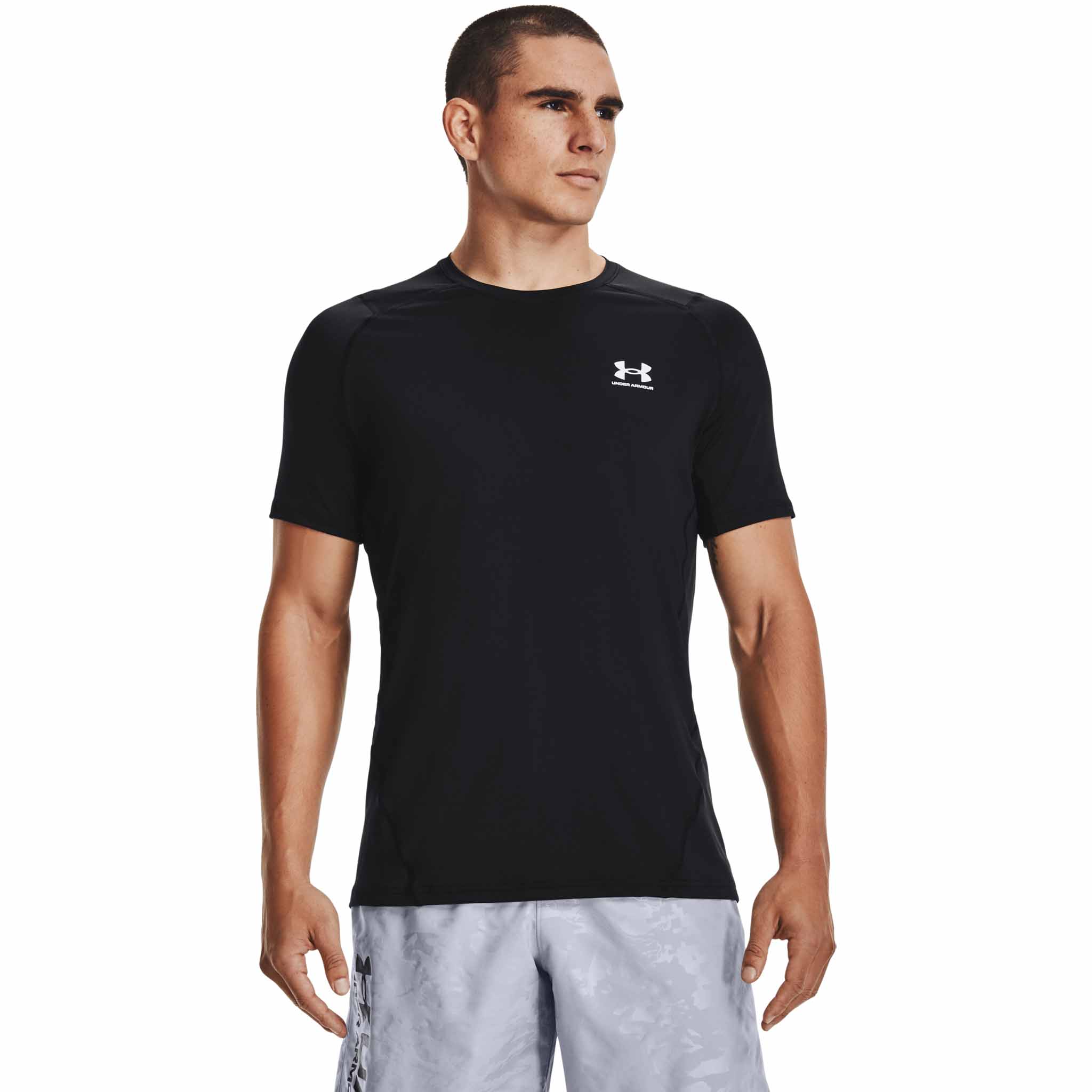 T-shirt de compression à manche courte Under Armour HeatGear Blanc pour  homme