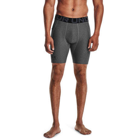 Under Armour HeatGear Shorts de compression homme -Carbon Heather / Black