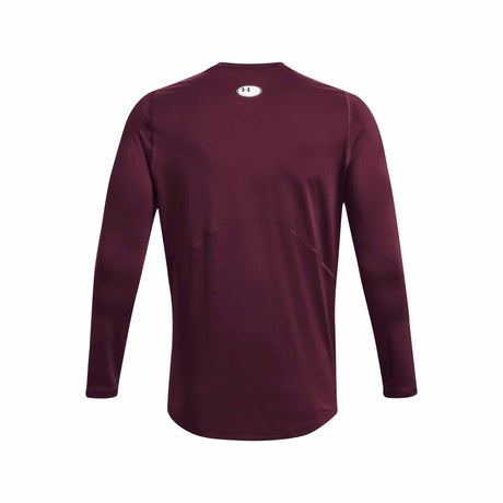 UA HeatGear Armour Fitted T-shirt à manches longues pour hommes - Marron foncé