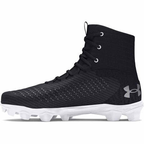 Under Armour Highlight 2.0 RM chaussures de football pour homme lateral - Black / White / Metallic Silver