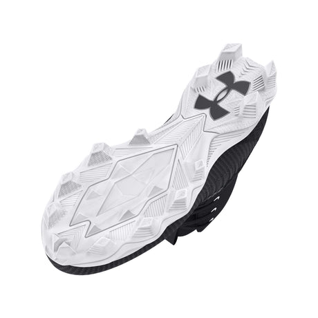 Under Armour Highlight 2 RM JR chaussures de football enfant semelle - Noir / Blanc / Métallique