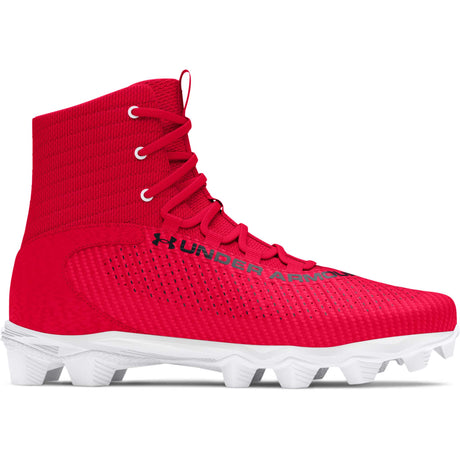 Under Armour Highlight 2 RM JR chaussures de football enfant - Rouge / Blanc / Rouge