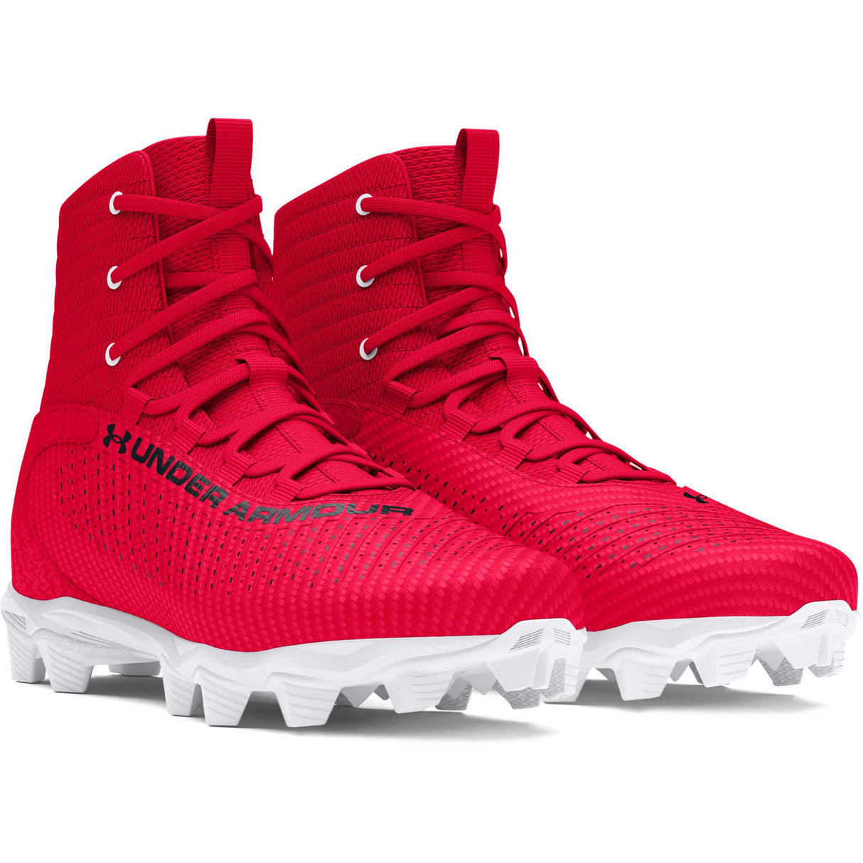 Under Armour Highlight 2 RM JR chaussures de football enfant paire - Rouge / Blanc / Rouge