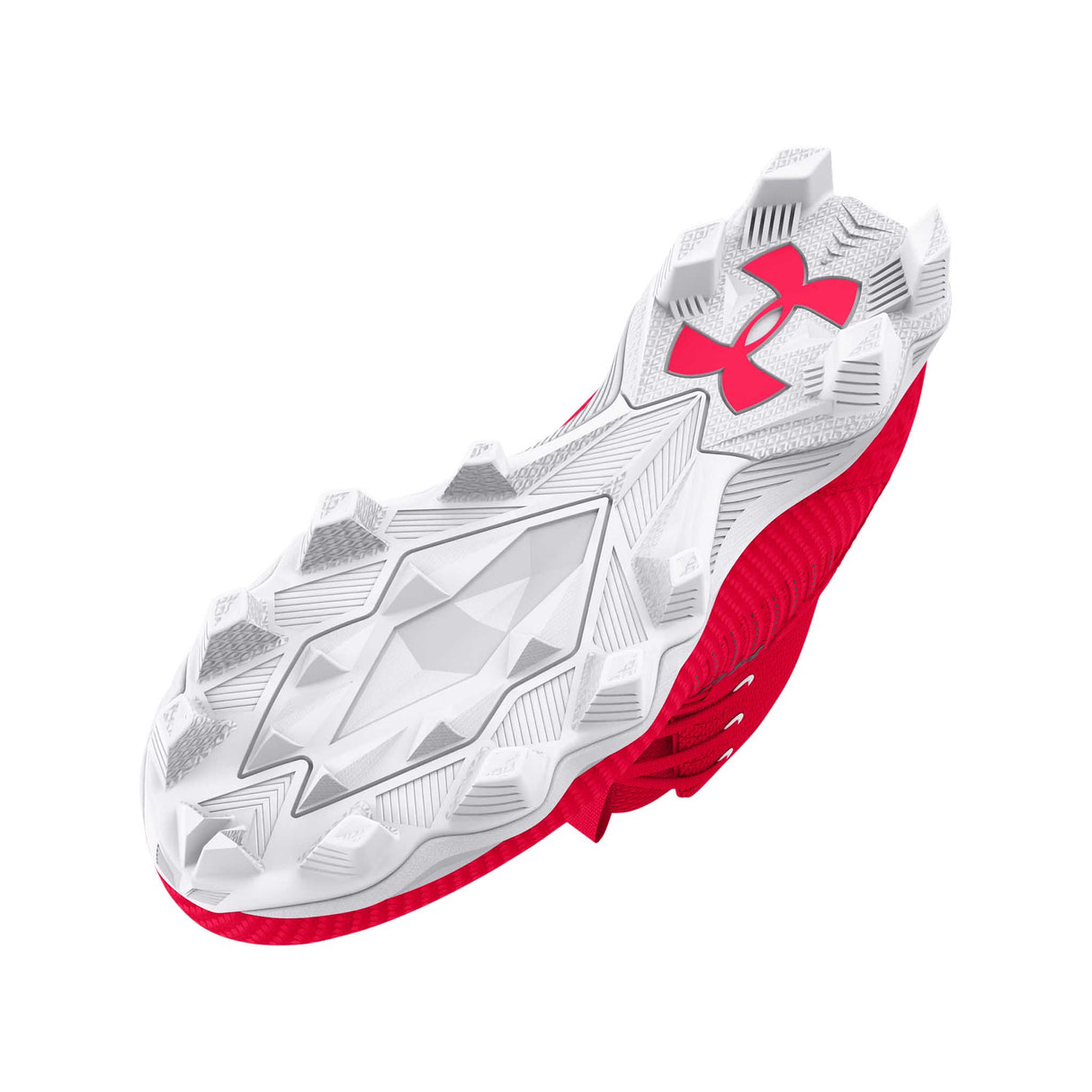 Under Armour Highlight 2 RM JR chaussures de football enfant semelle - Rouge / Blanc / Rouge