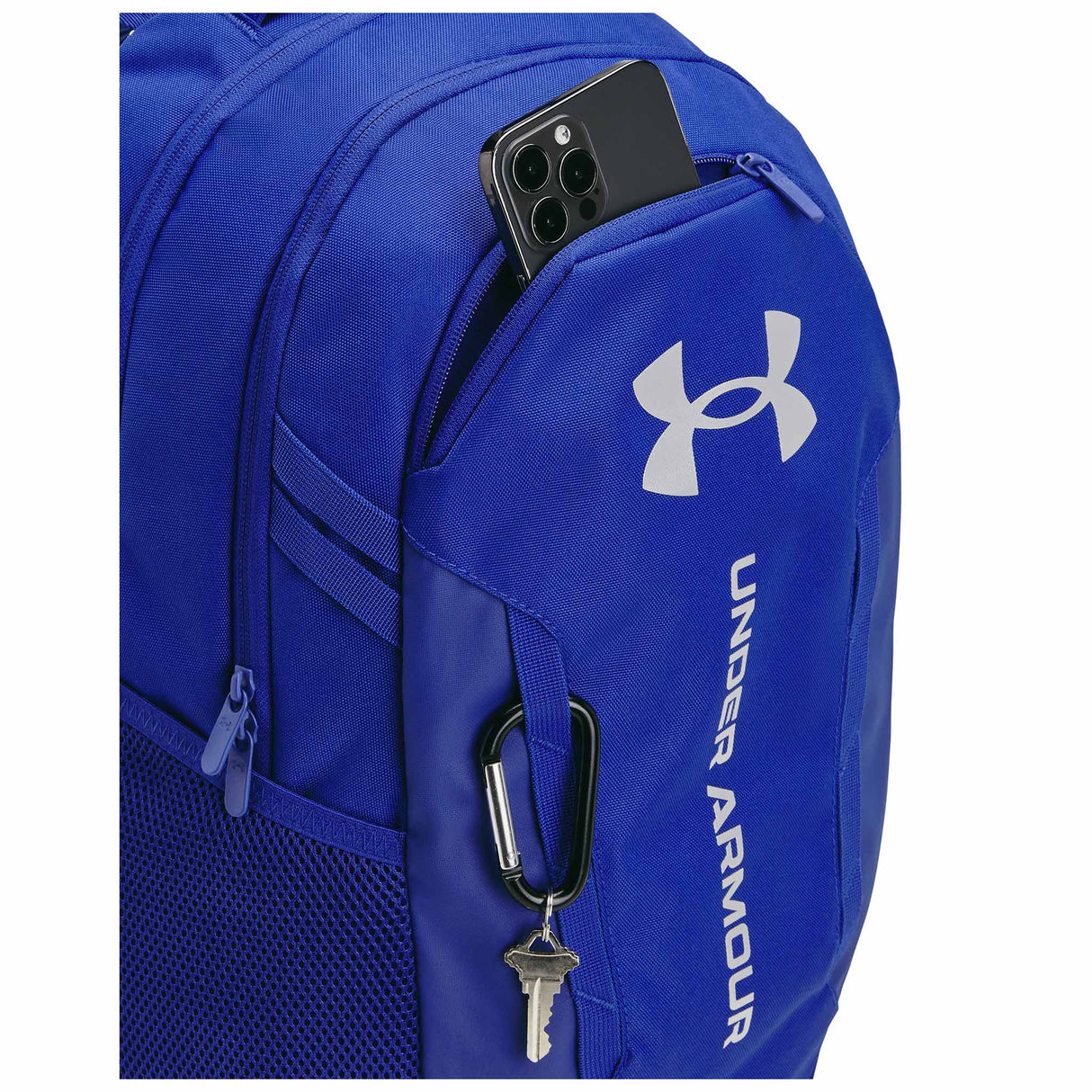 UA Hustle 6.0 sac a dos sport - Royal / Royal / Argent métallique