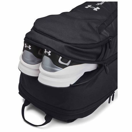 UA Hustle 6.0 Team sac a dos sport - Black / Metallic Silver