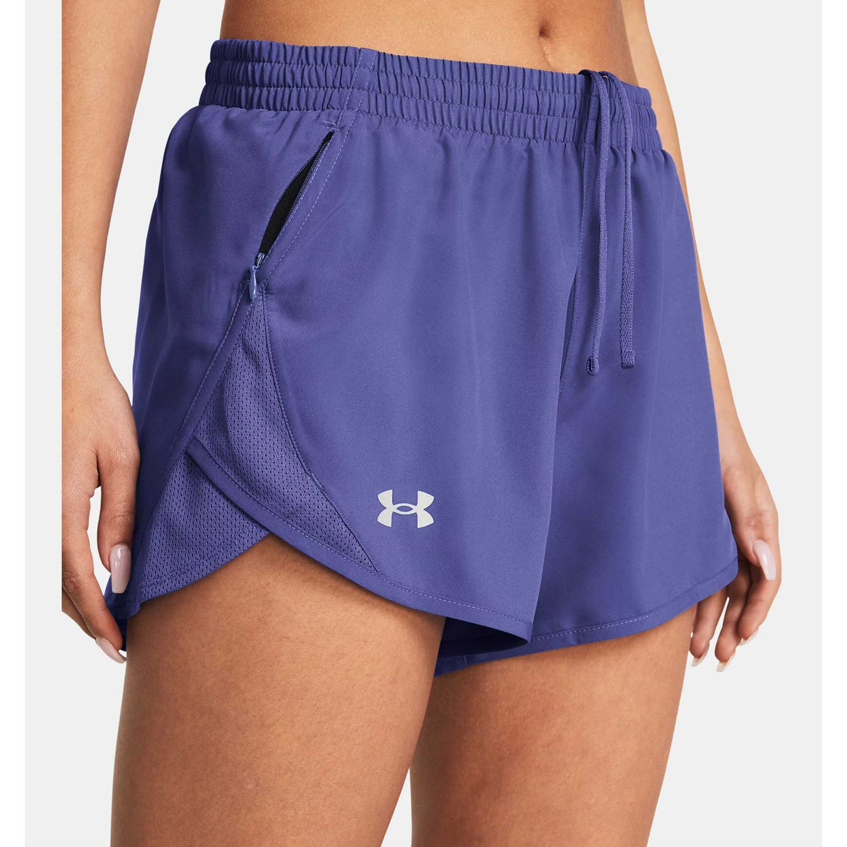 UA Fly-By short 8 cm (3 po) pour femme face details - Starlight / Reflective