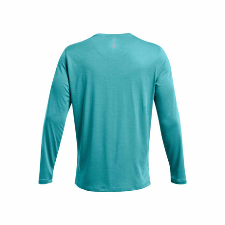 UA Launch - haut à manches longues homme dos - Circuit Teal / Reflective