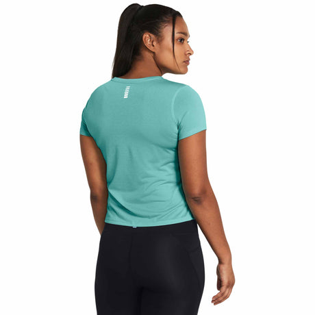 Under Armour Launch t-shirt à manches courtes femme dos live - Radial Turquoise / Reflective