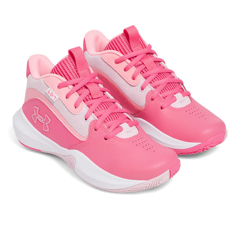 Under Armour Lockdown 7 chaussures de basketball pour enfant paire - Super Pink / Pink Vortex / Prime Pink