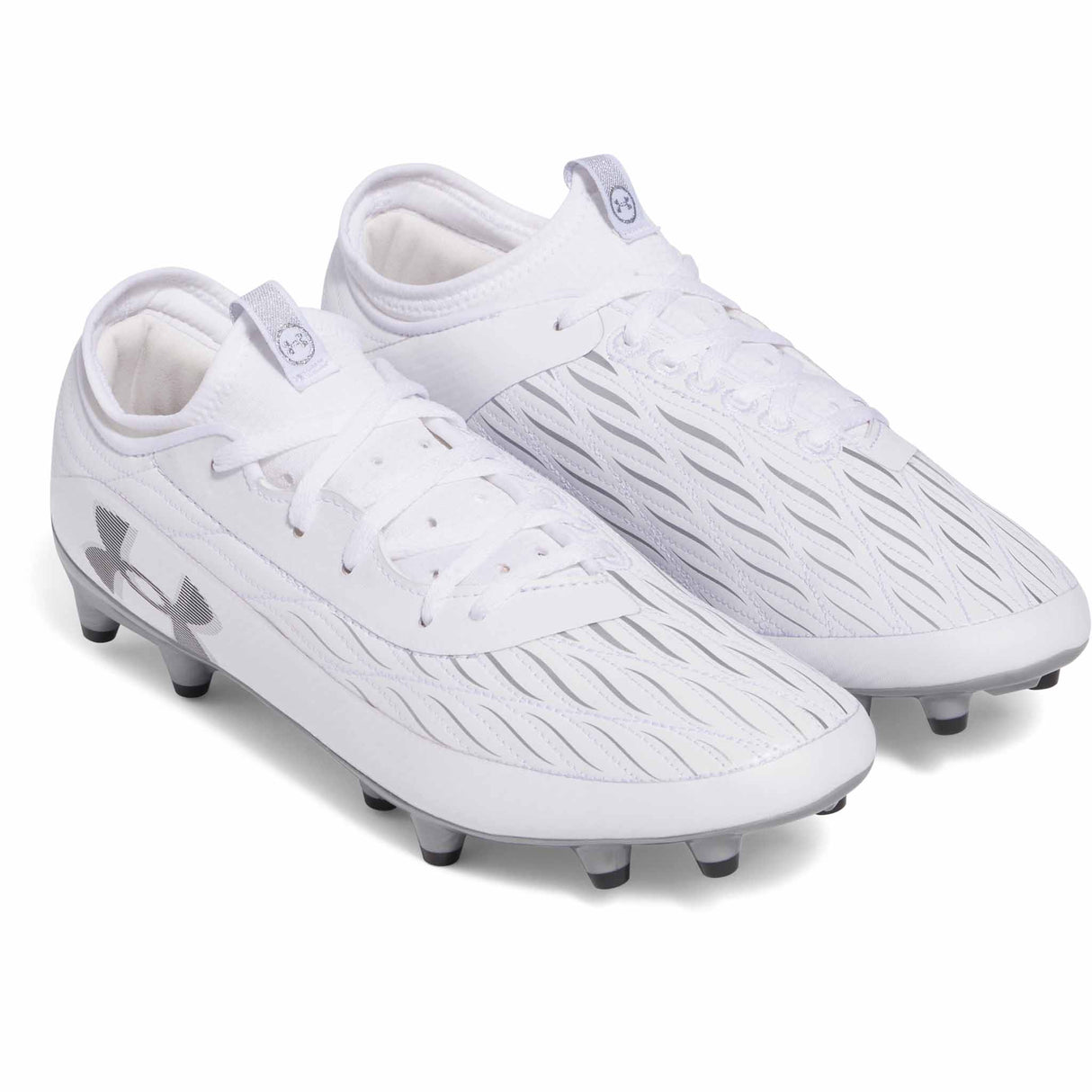 Under Armour Magnetico Select 4.0 FG Soccer Cleats - White / White / Black