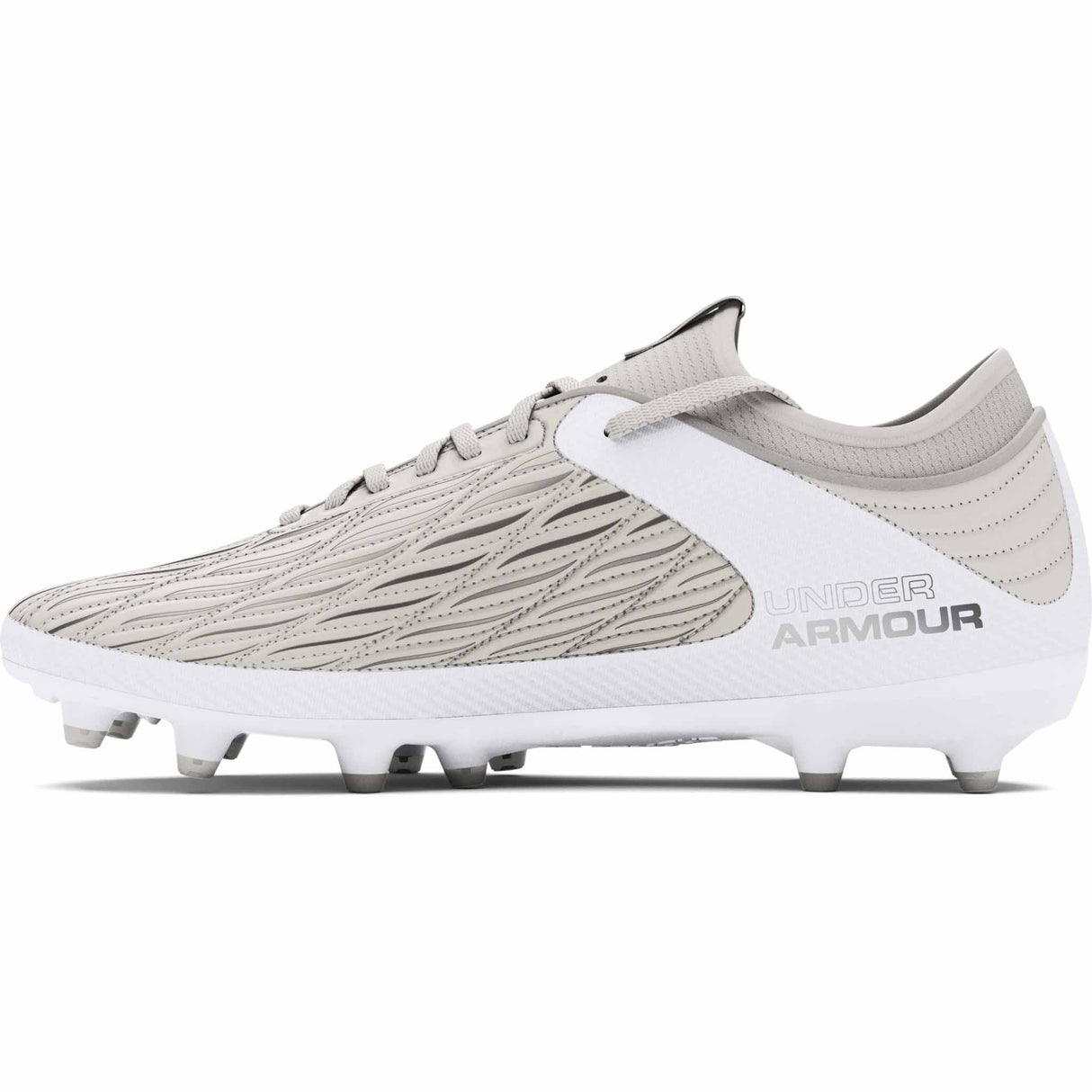 UA Magnetico Select 4 FG chaussures de soccer - White / White Clay / Metallic Silver