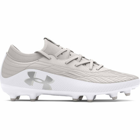 UA Magnetico Select 4 FG chaussures de soccer - White / White Clay / Metallic Silver