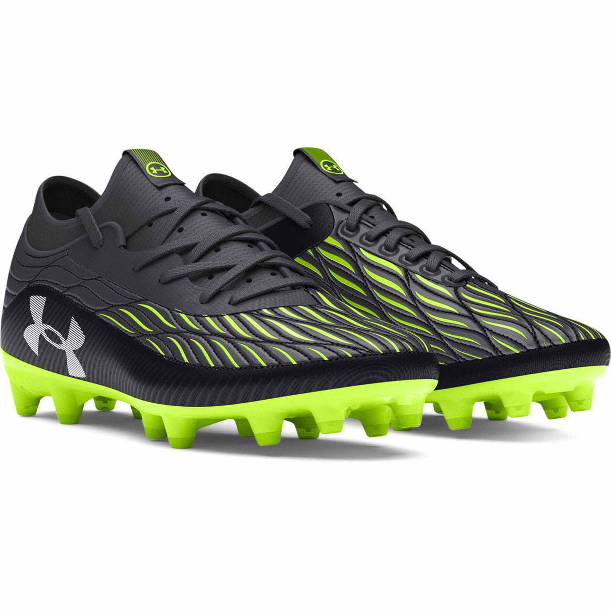 Under Armour Magnetico Select JR 4.0 FG chaussures de soccer enfants paire - Noir / Antracite / Blanc