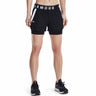 Under Armour Play Up 2-en-1 shorts pour femme - Black / White