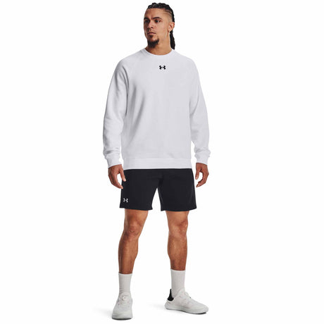 Under Armour Rival Fleece Crew chandail pour homme - White