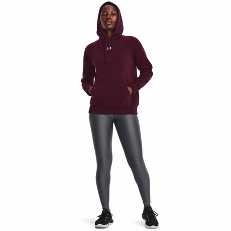 Under Armour Rival Fleece Hoodie chandail en molleton à capuche femme - Dark Maroon