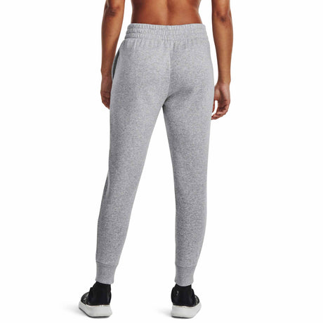 Under Armour Rival Fleece Joggers pour femme - Grey Light Heather / Blanc