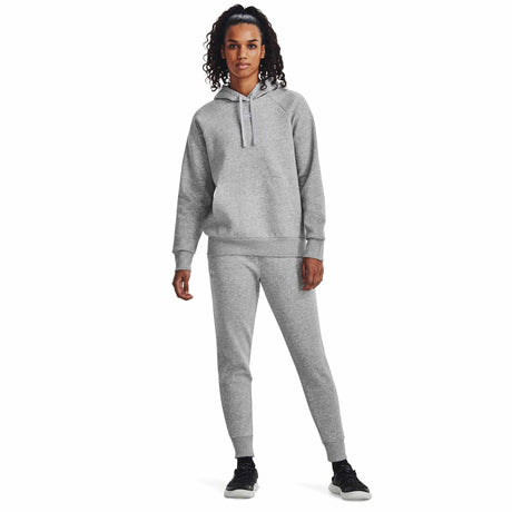 Under Armour Rival Fleece Joggers pour femme - Grey Light Heather / Blanc