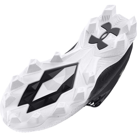 Under Armour Spotlight Franchise 4.0 RM JR chaussures de football enfant crampons- noir / blanc