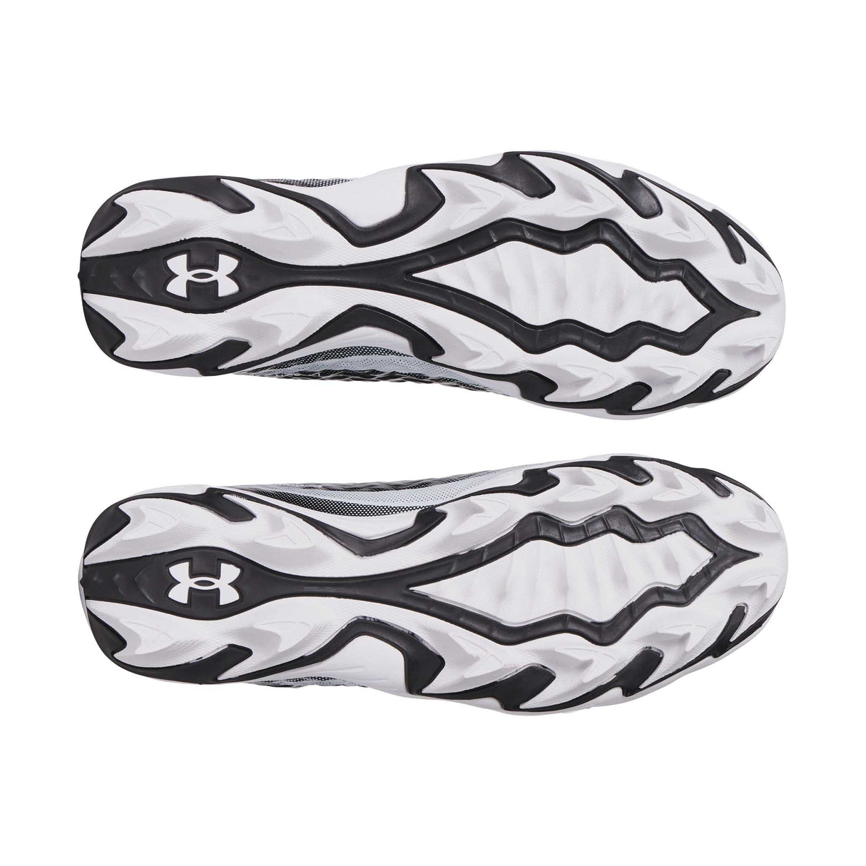 Under Armour Spotlight Hammer JR chaussures de football enfant semelle - Noir / Blanc / Blanc