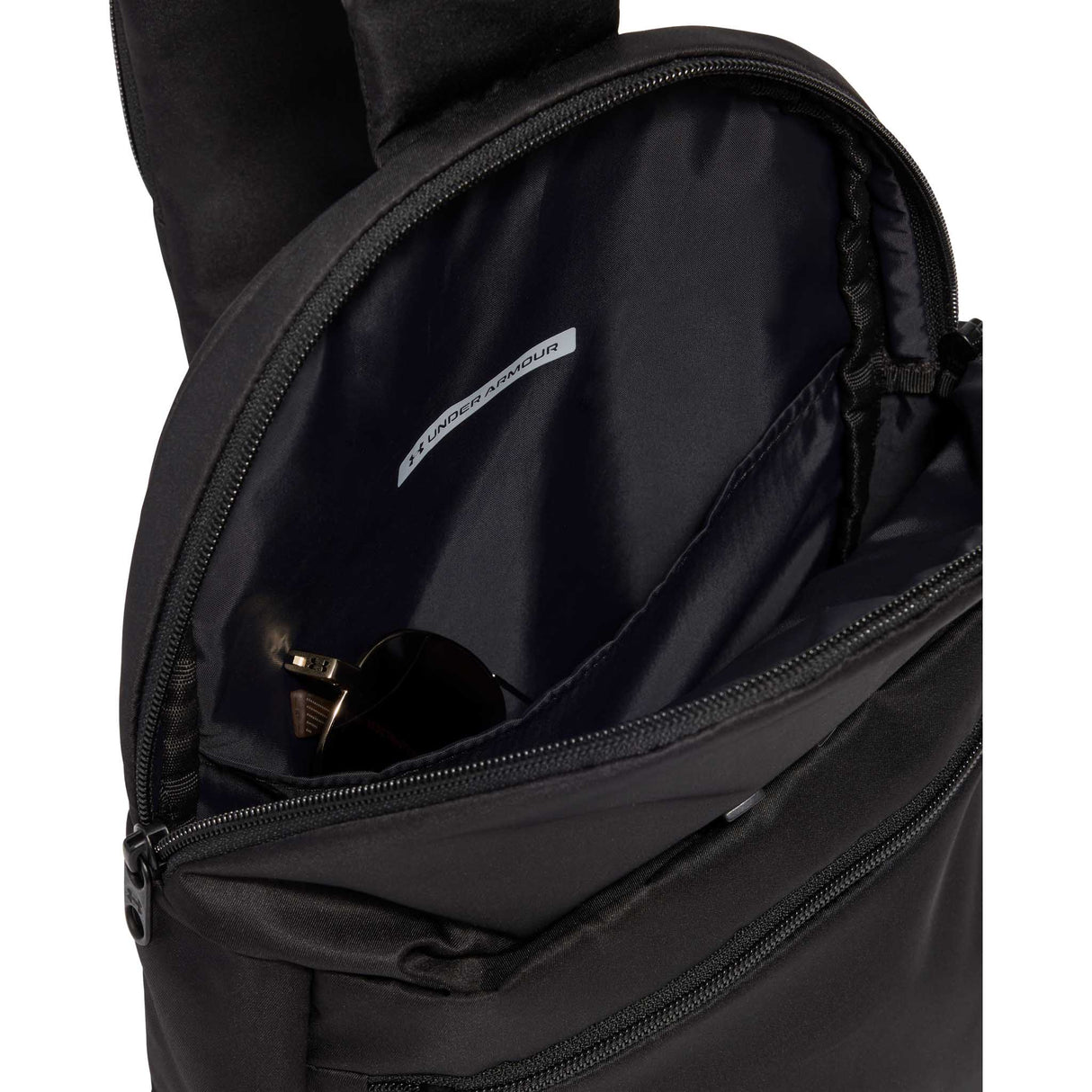 Under Armour Studio City Sling sac à bandoulière unisexe poche interne - Noir / Noir