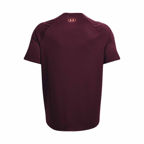 Under Armour Tech 2.0 Novelty haut à manches courtes pour hommes - Dark Maroon / Beta