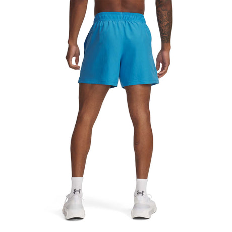 Under Armour Tech shorts tissés 5 pouces pour homme dos - Ether Blue / White