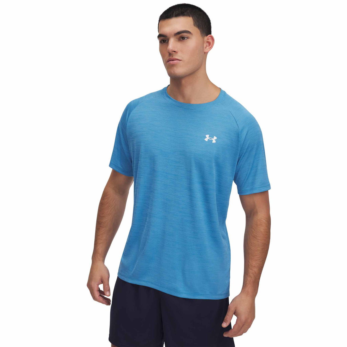 Under Armour Tech T-shirt sport homme face live - Ether Blue / Tonic / White