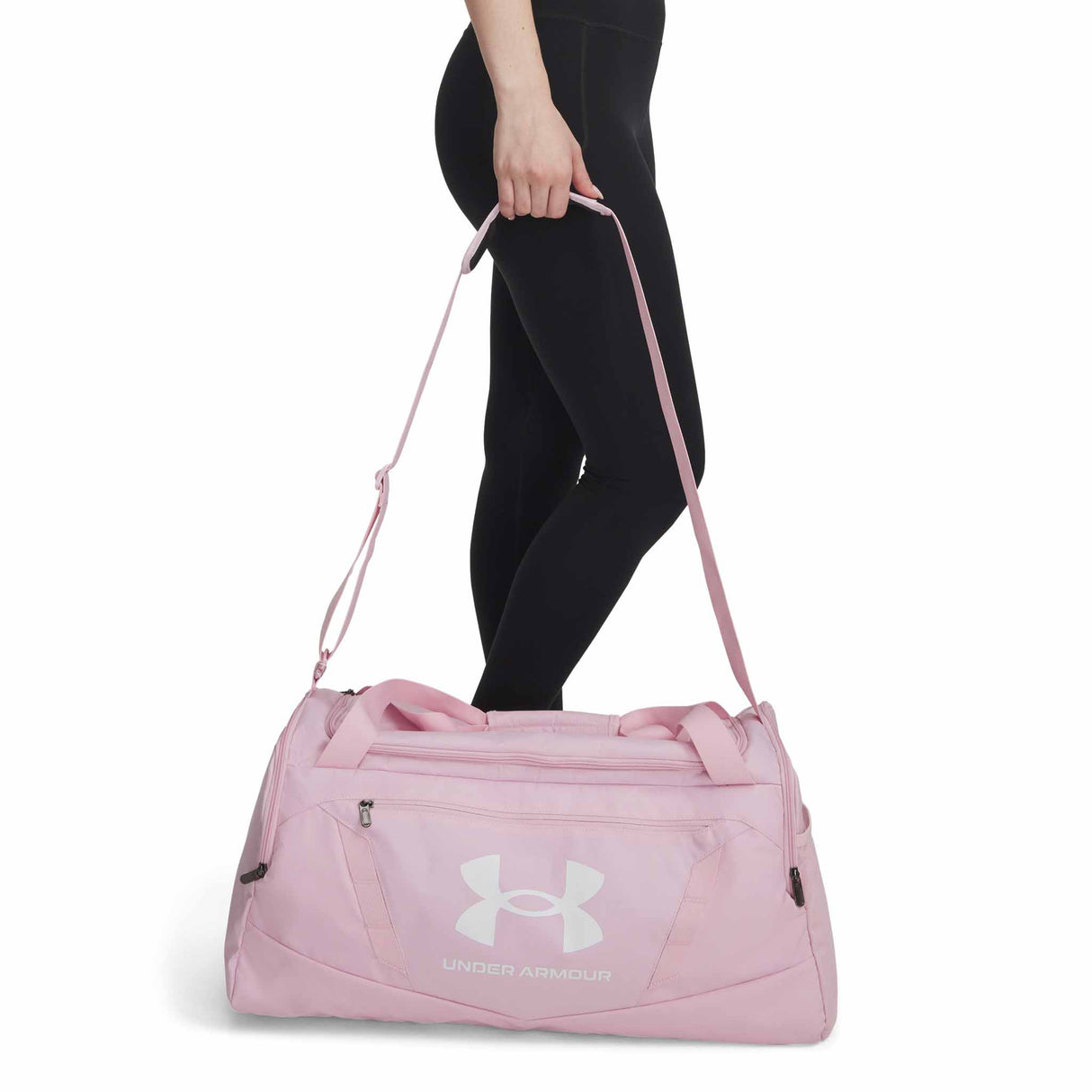 UA Undeniable 5.0 Duffle sac de sport - Medium live - Rose Prime / Blanc