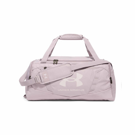 UA Undeniable 5.0 Duffle sac de sport - Small - live -Gris Aube / Rose Prime / Gris Neutre