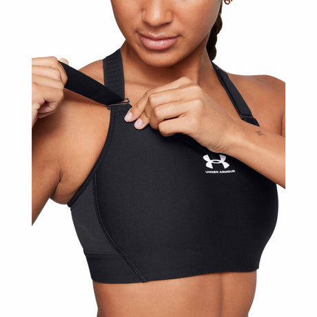 UA HeatGear Armour soutien-gorge sport à soutien élevé - Noir/ Blanc