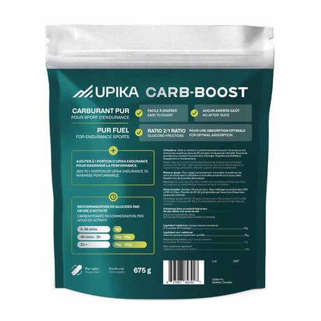 Upika Carb-Boost Glucides premium pour sport d'endurance - 25 portions