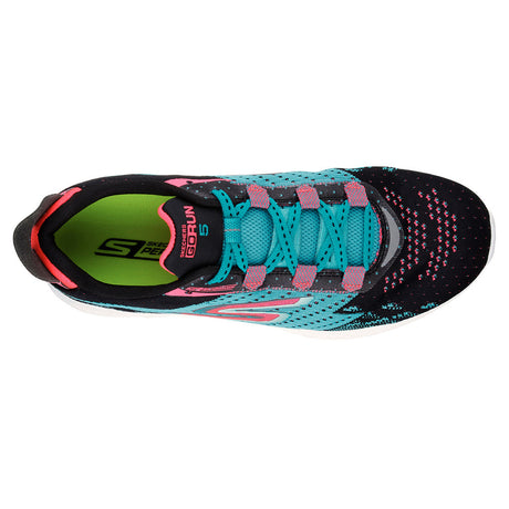 Skechers Go Run 5 chaussures de course à pied femme noir turquoise uv