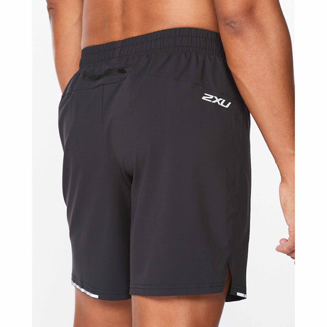 2XU Aero 7" shorts de course à pied pour homme noir vue de près dos