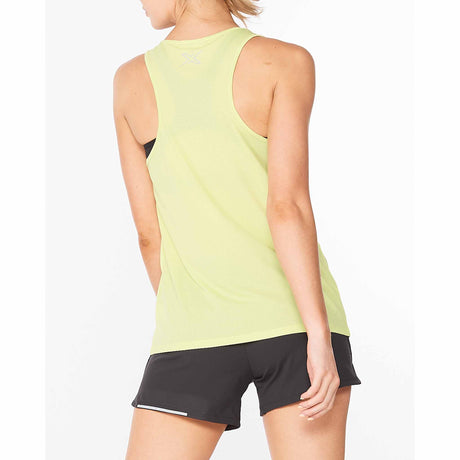 2XU Aero Singlet camisole pour femme limelight vue de dos