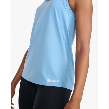 2XU Aero Singlet camisole de course à pied mirage white femme taille