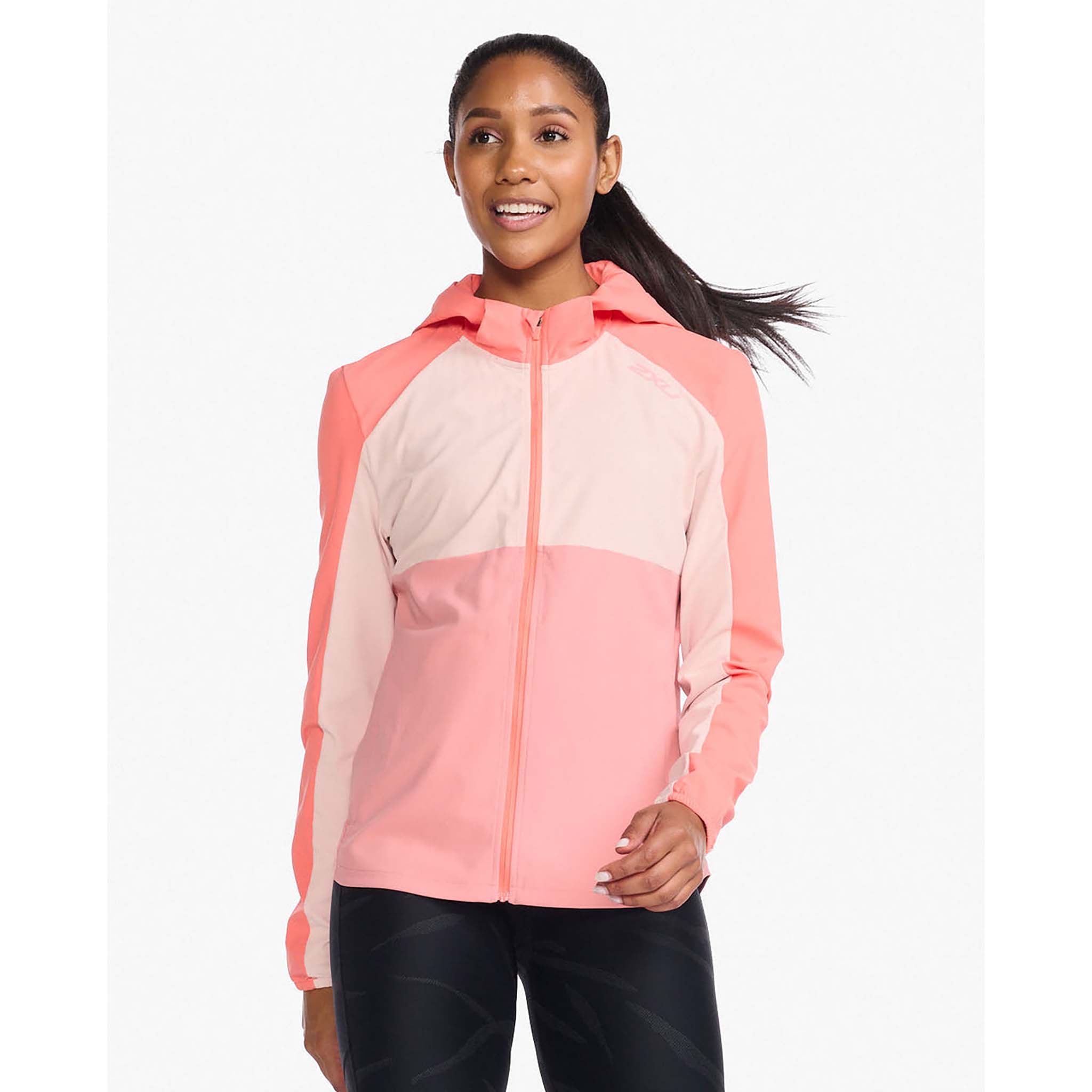 Coral shop running jacket